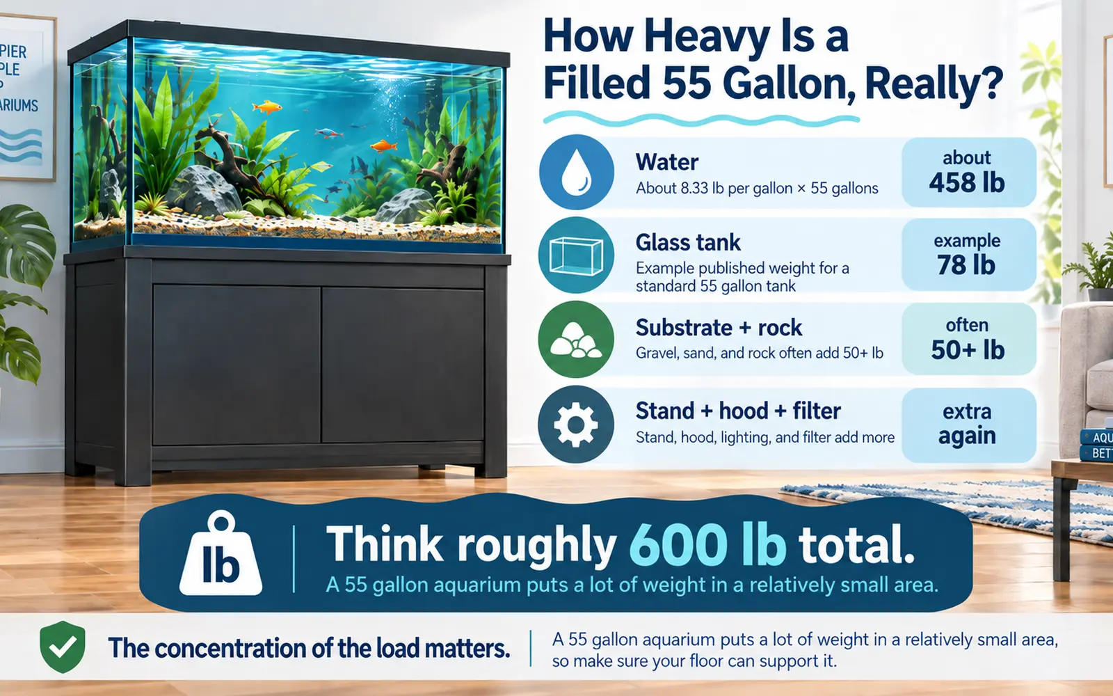 How Heavy Is a Filled 55 Gallon, Really?