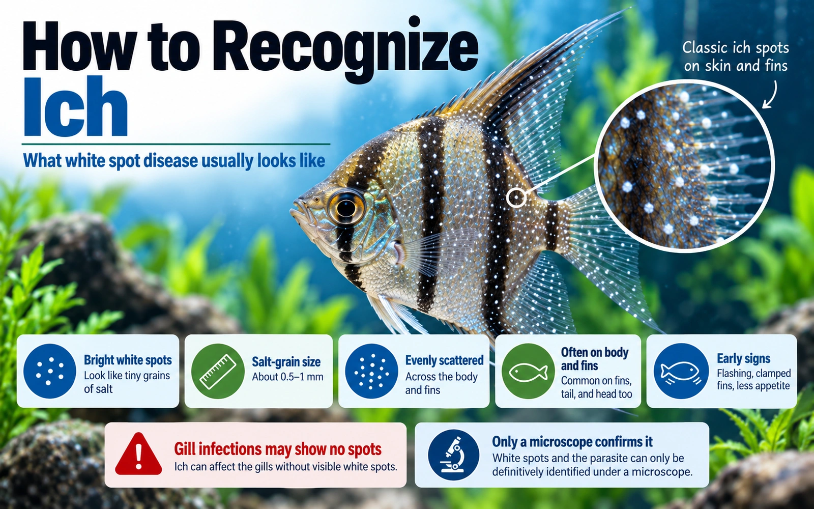 Ich recognition infographic.