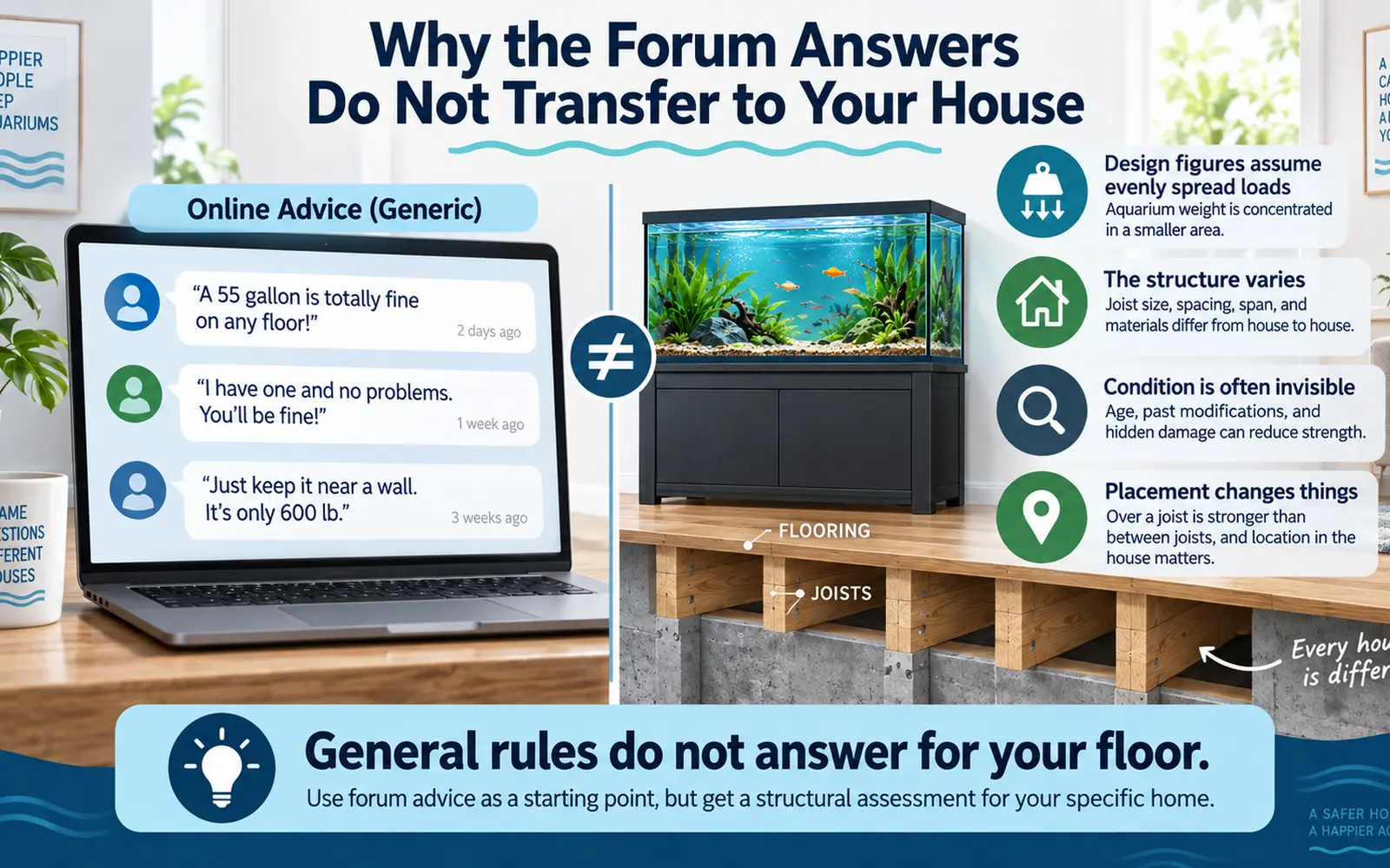 Why the Forum Answers Do Not Transfer to Your House